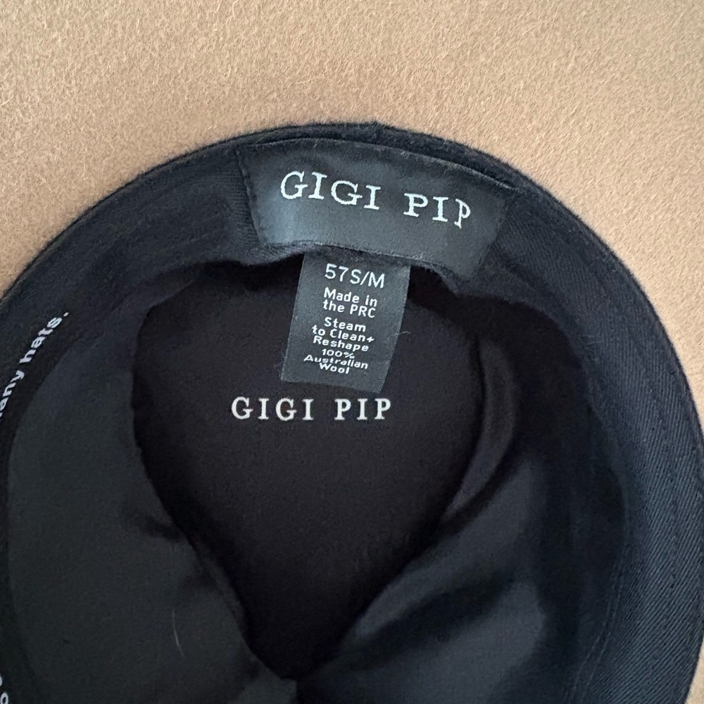 GIGI PIP Monroe Brown Rancher Fedora Women’s 100% Wool Hat - Picture 4 of 4
